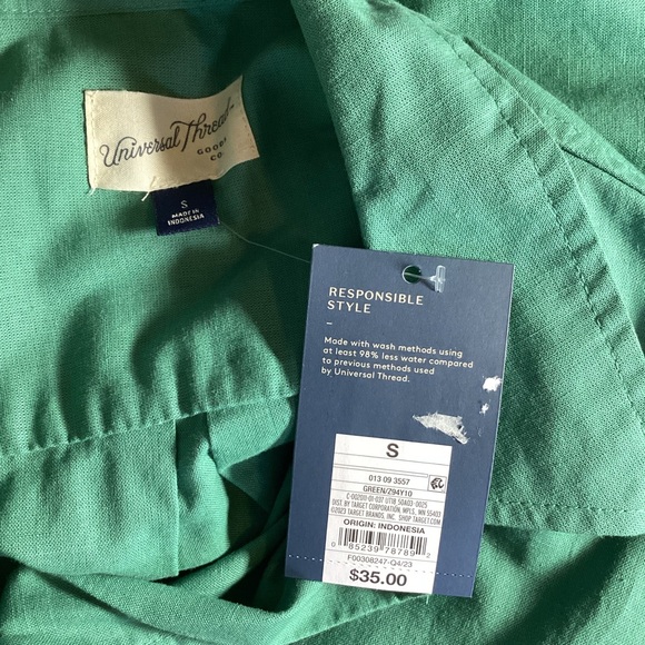 Universal Thread Long Sleeve Button Down Shirt Size Small NWT - Picture 5 of 6